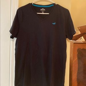 Hollister black mens v neck